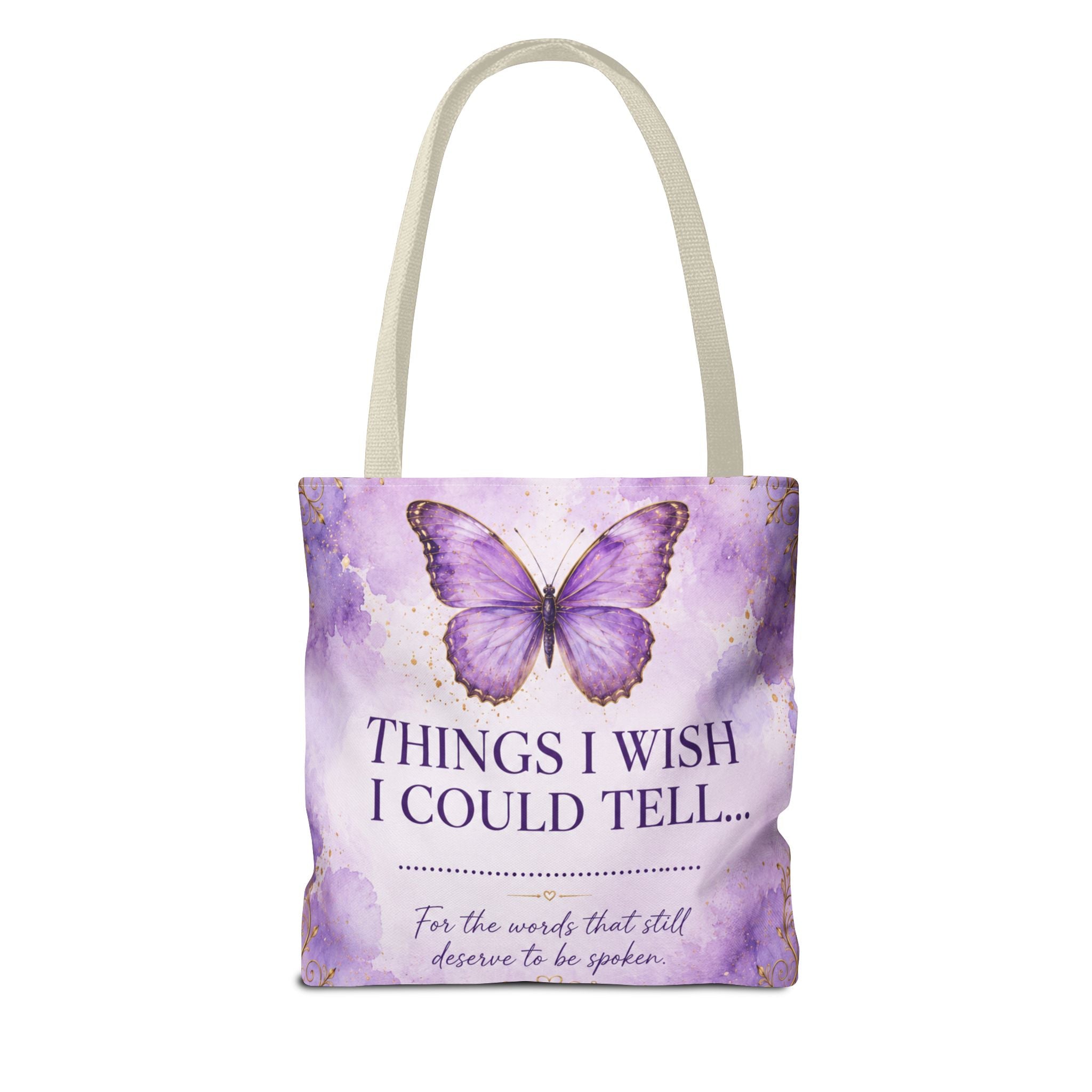 Things I Wish I Could Tell... Butterfly Reflection Tote Bag