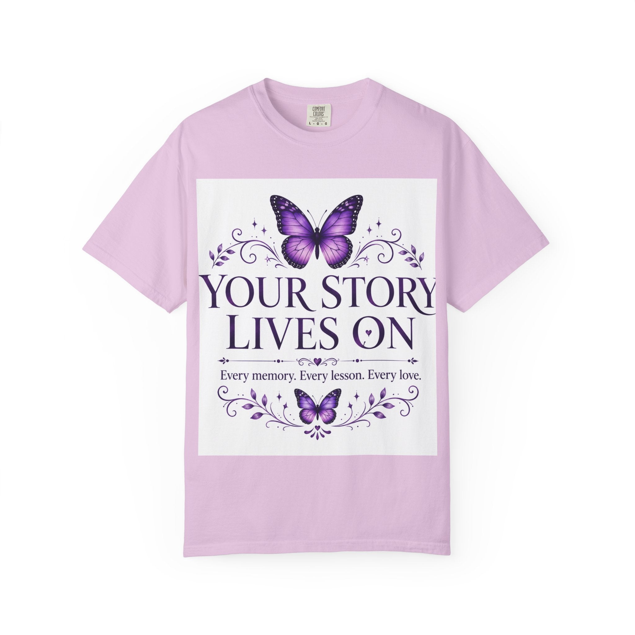 Your Story Lives On™ Memorial Comfort Tee – Butterfly Collection