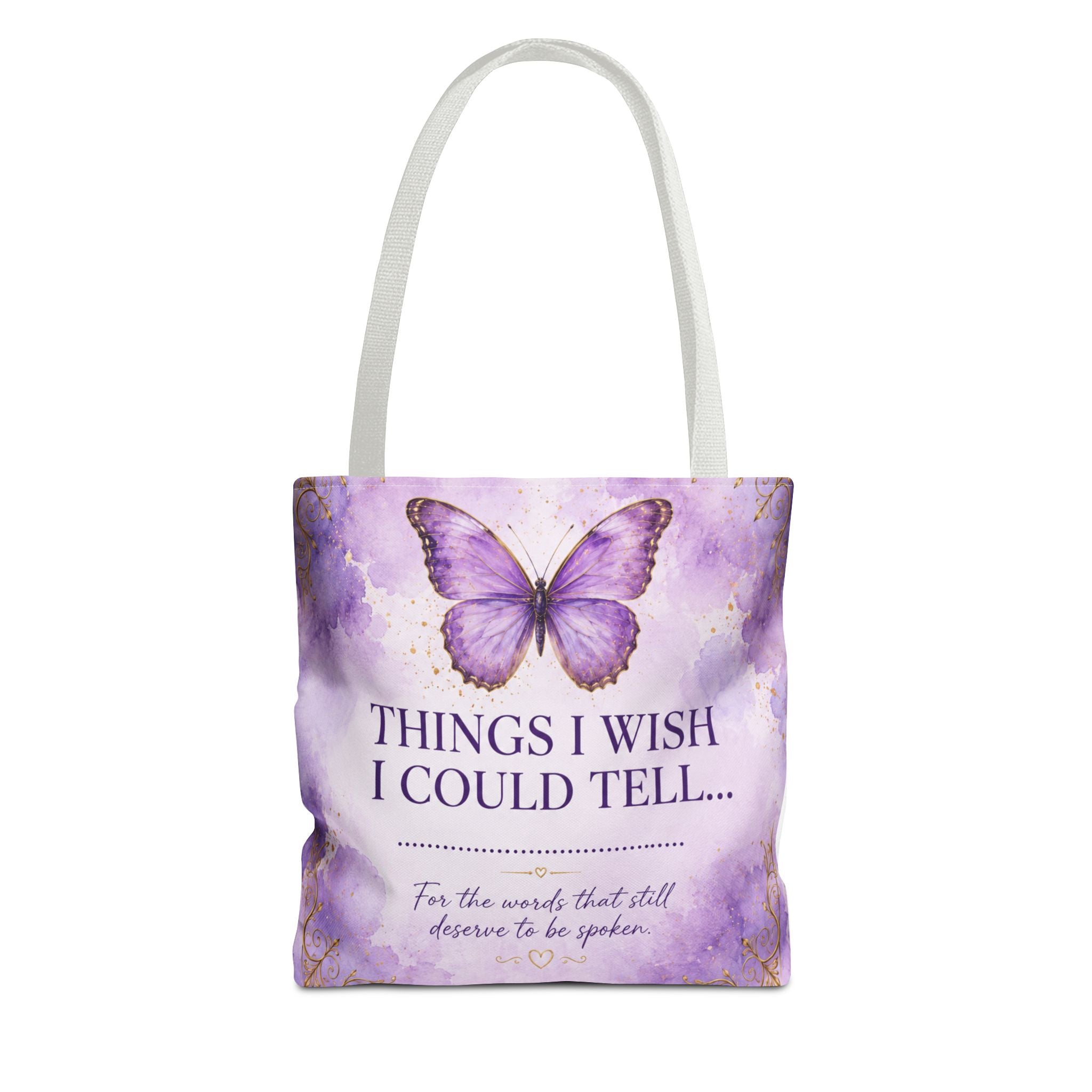 Things I Wish I Could Tell... Butterfly Reflection Tote Bag