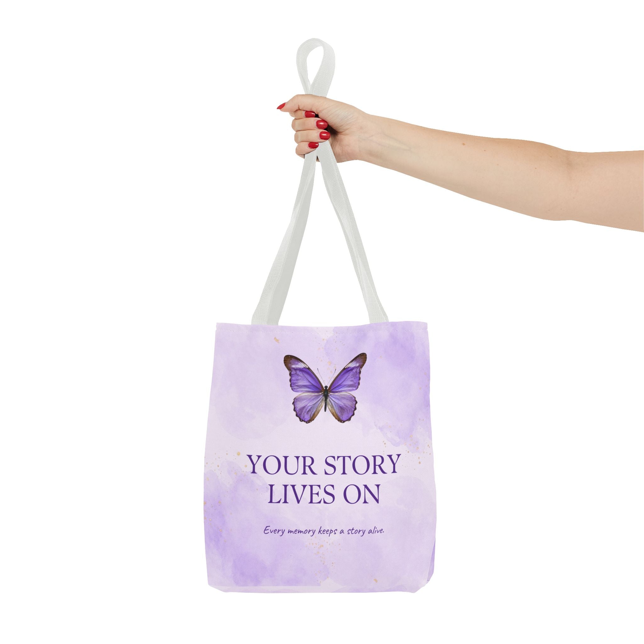 Your Story Lives On Butterfly Memorial Tote Bag