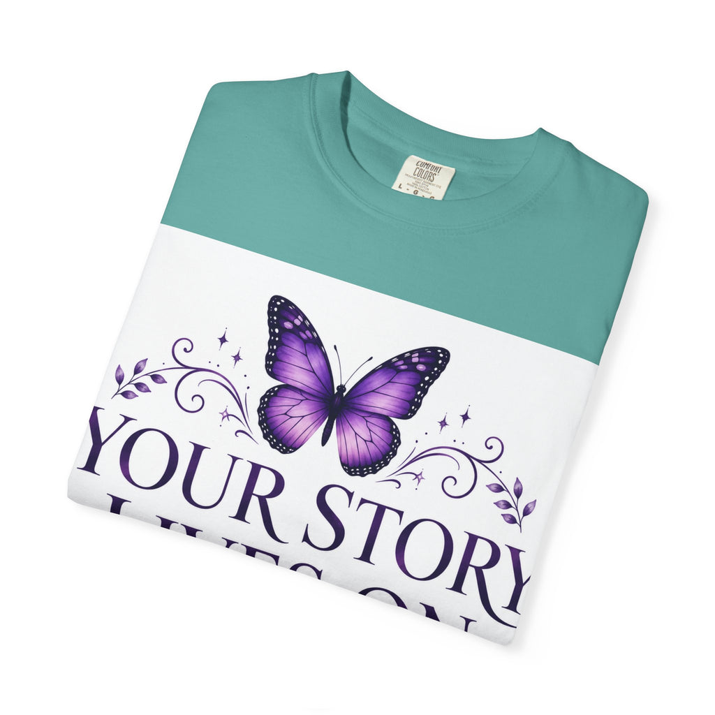 Your Story Lives On™ Memorial Comfort Tee – Butterfly Collection