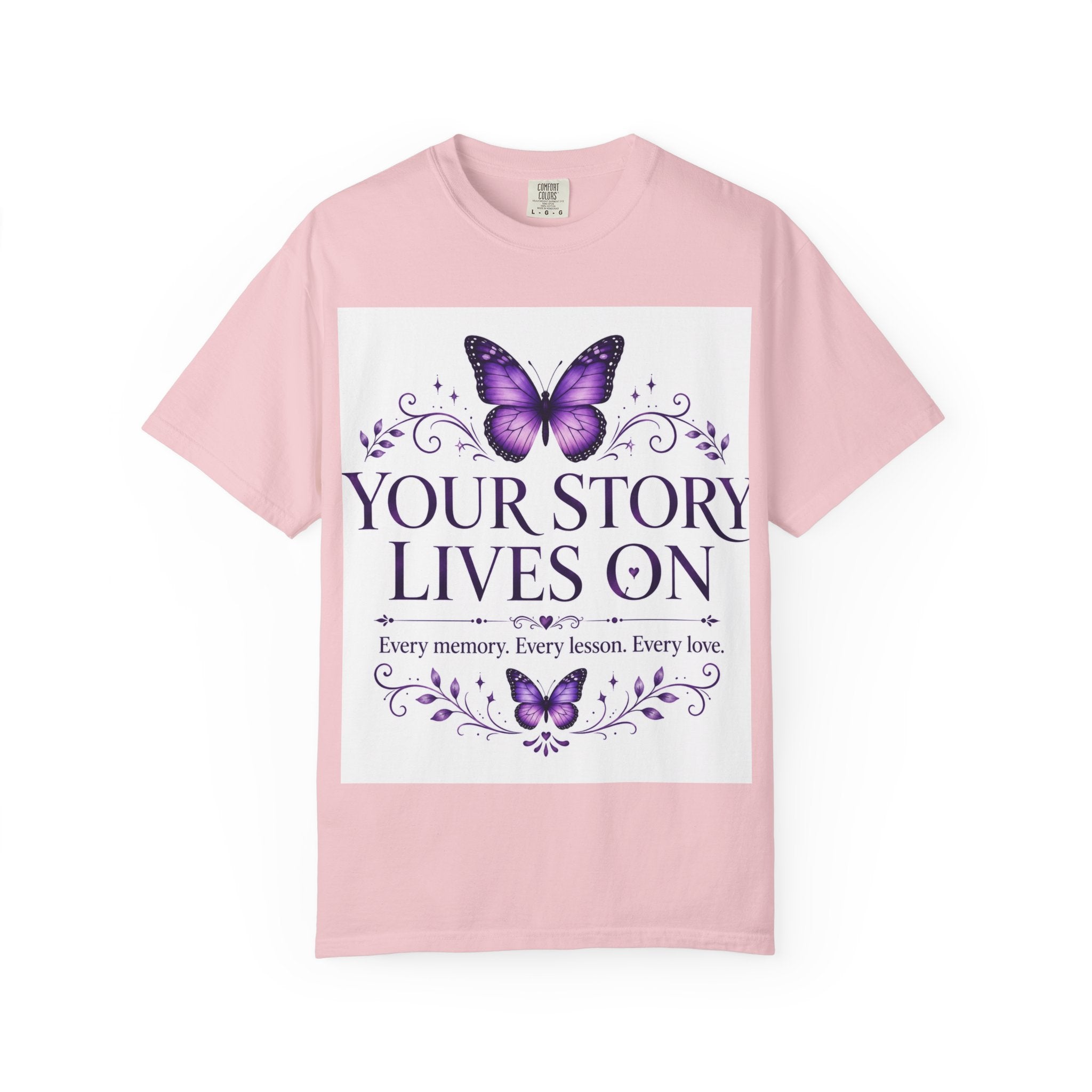 Your Story Lives On™ Memorial Comfort Tee – Butterfly Collection