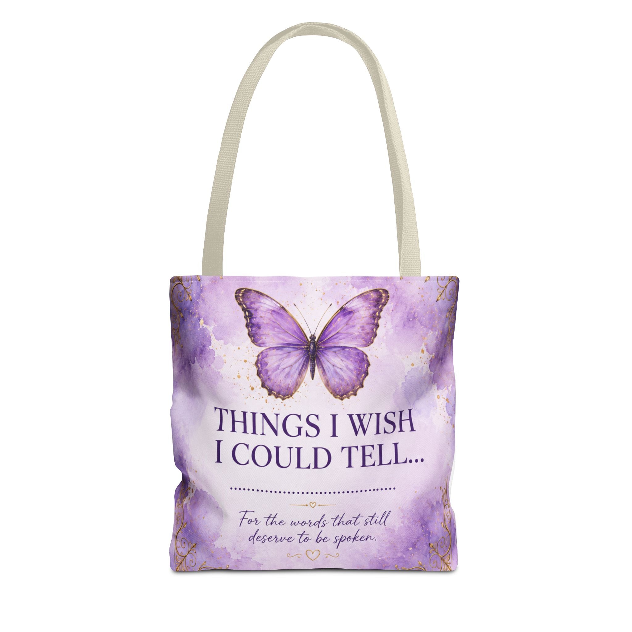 Things I Wish I Could Tell... Butterfly Reflection Tote Bag
