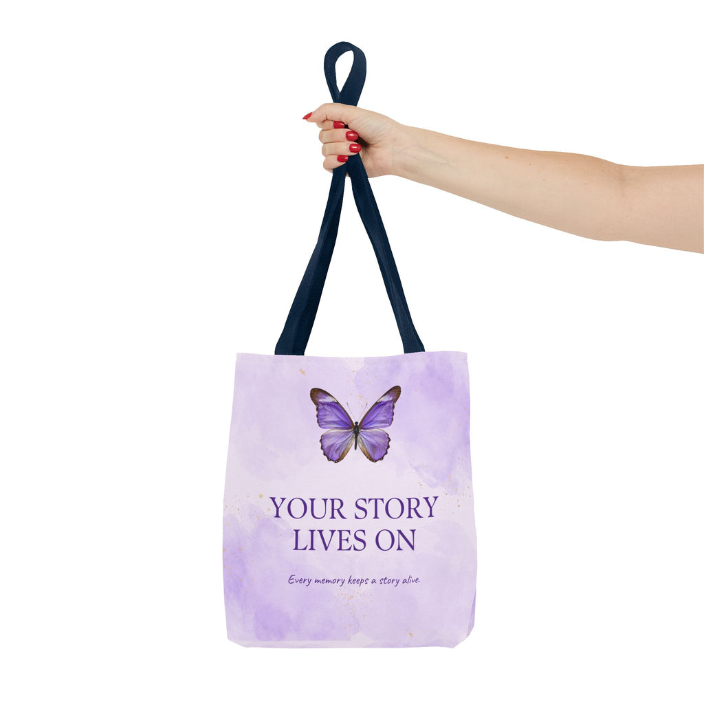 Your Story Lives On Butterfly Memorial Tote Bag