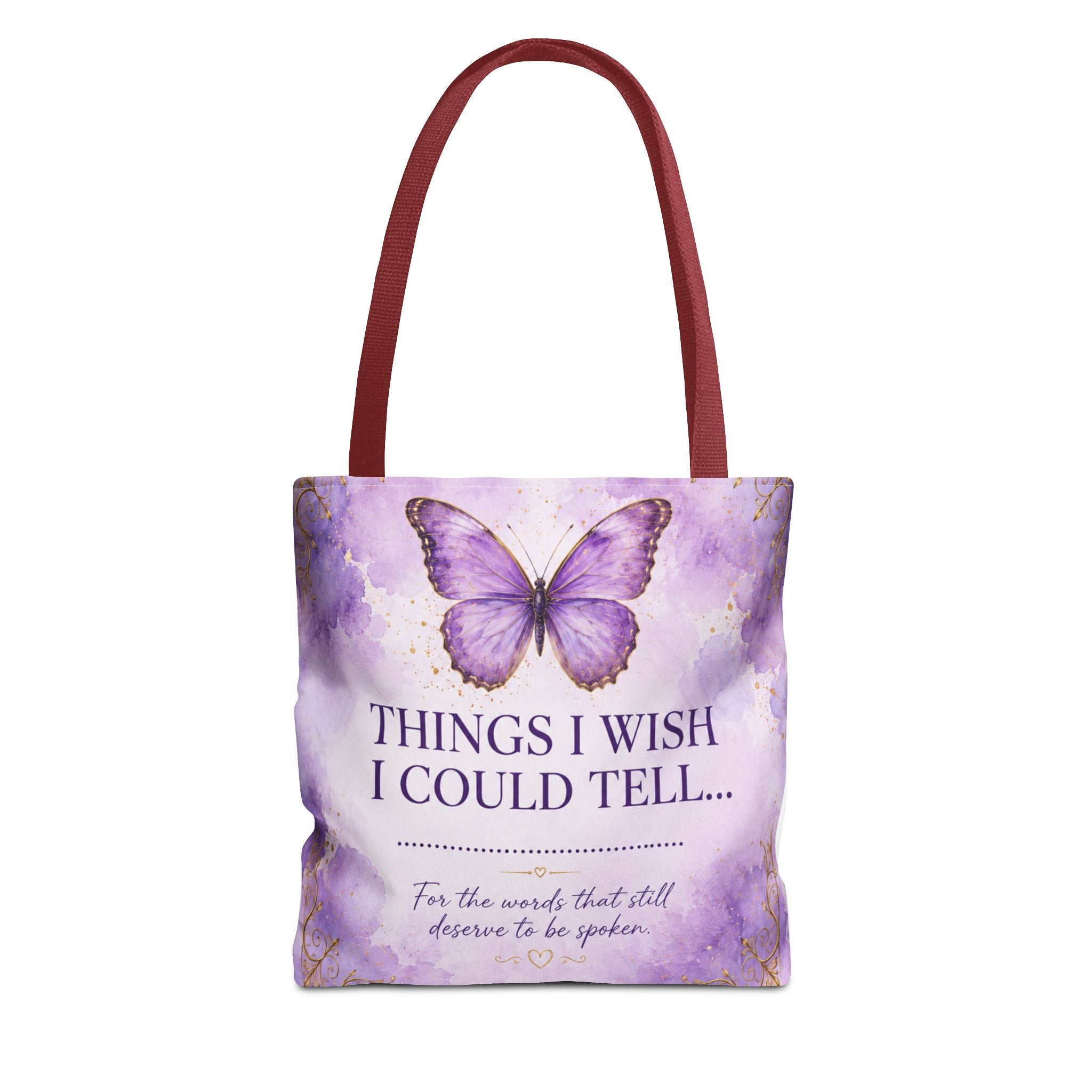 Things I Wish I Could Tell... Butterfly Reflection Tote Bag