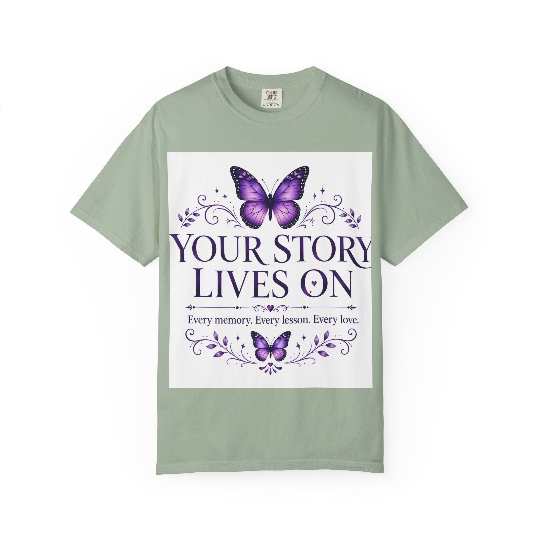 Your Story Lives On™ Memorial Comfort Tee – Butterfly Collection