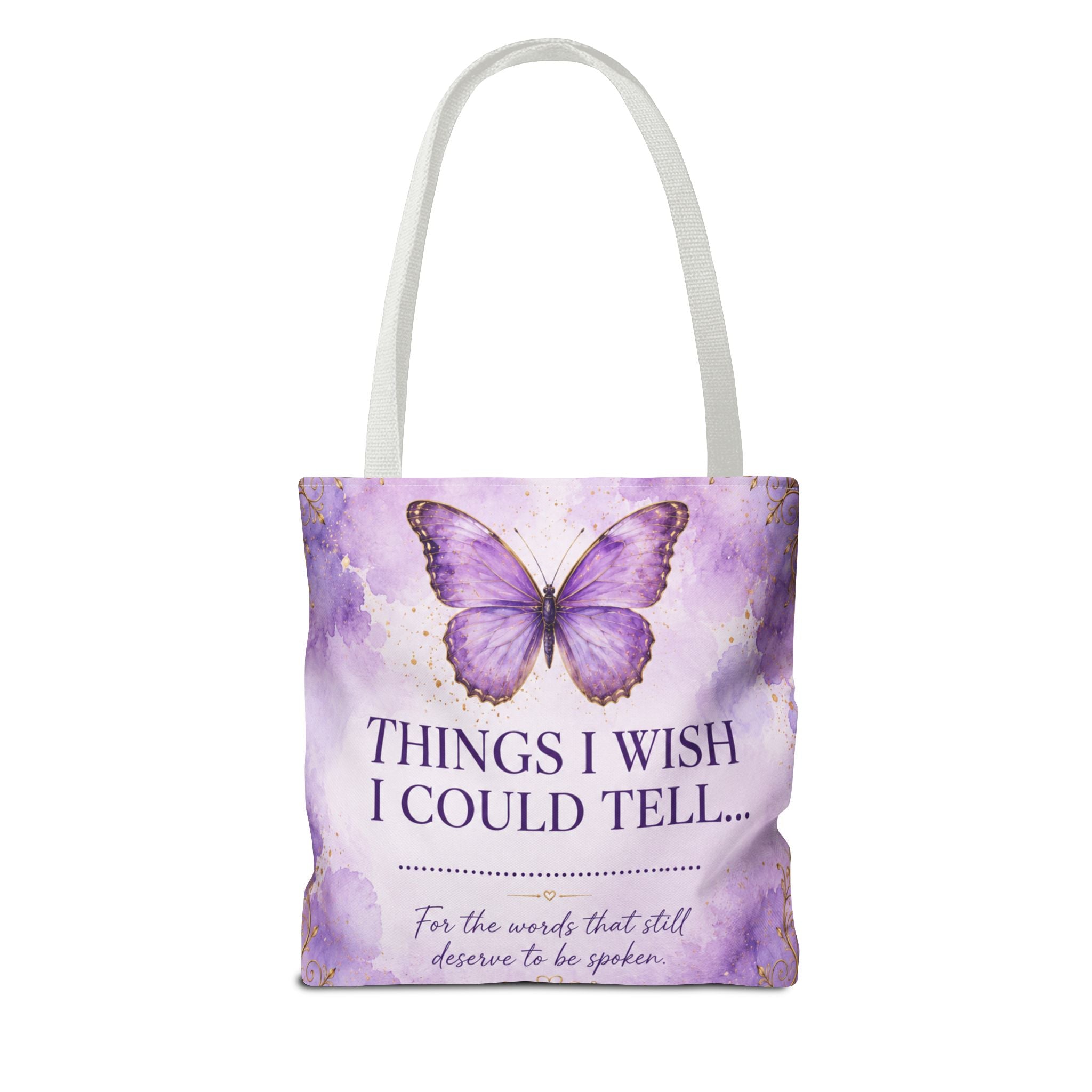 Things I Wish I Could Tell... Butterfly Reflection Tote Bag