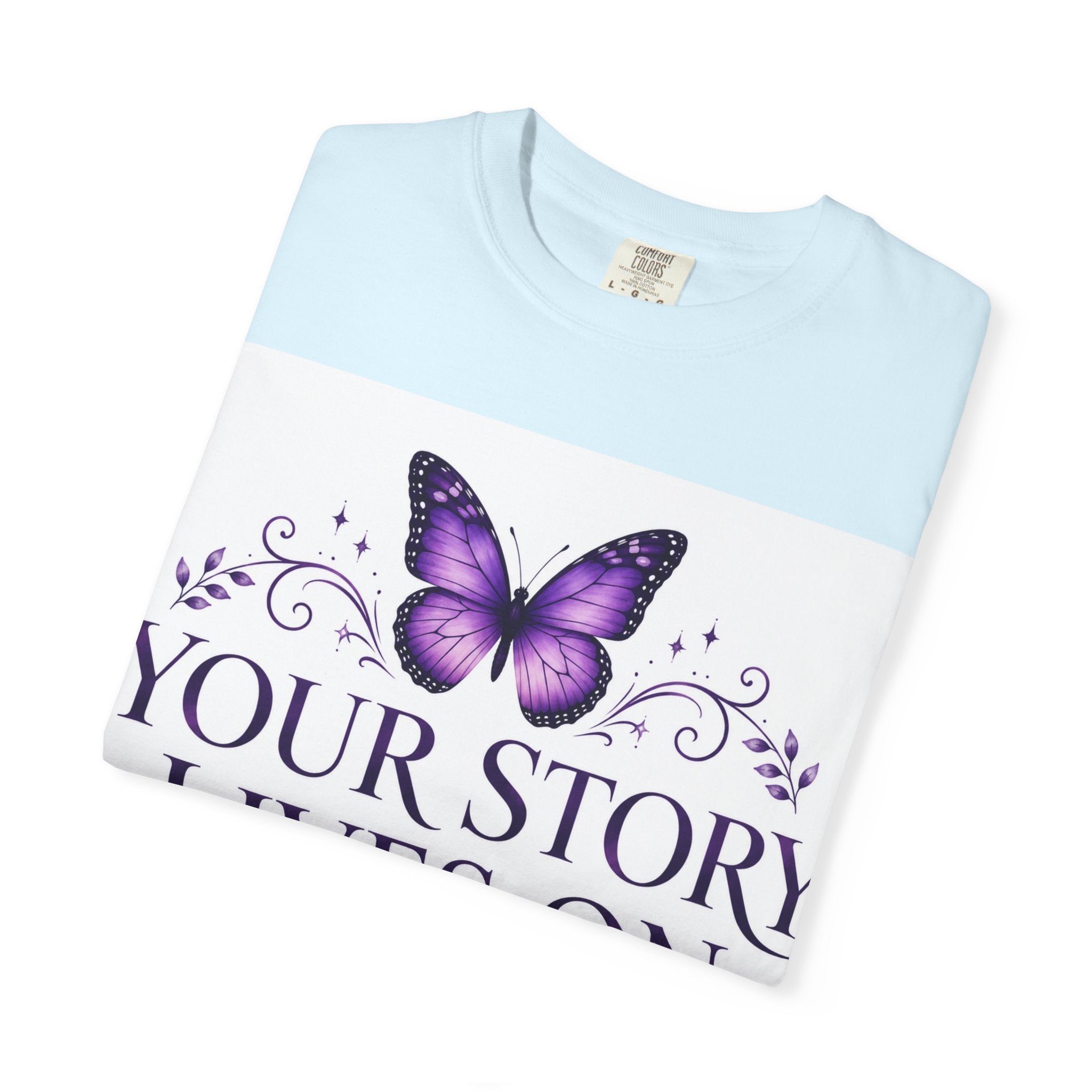 Your Story Lives On™ Memorial Comfort Tee – Butterfly Collection