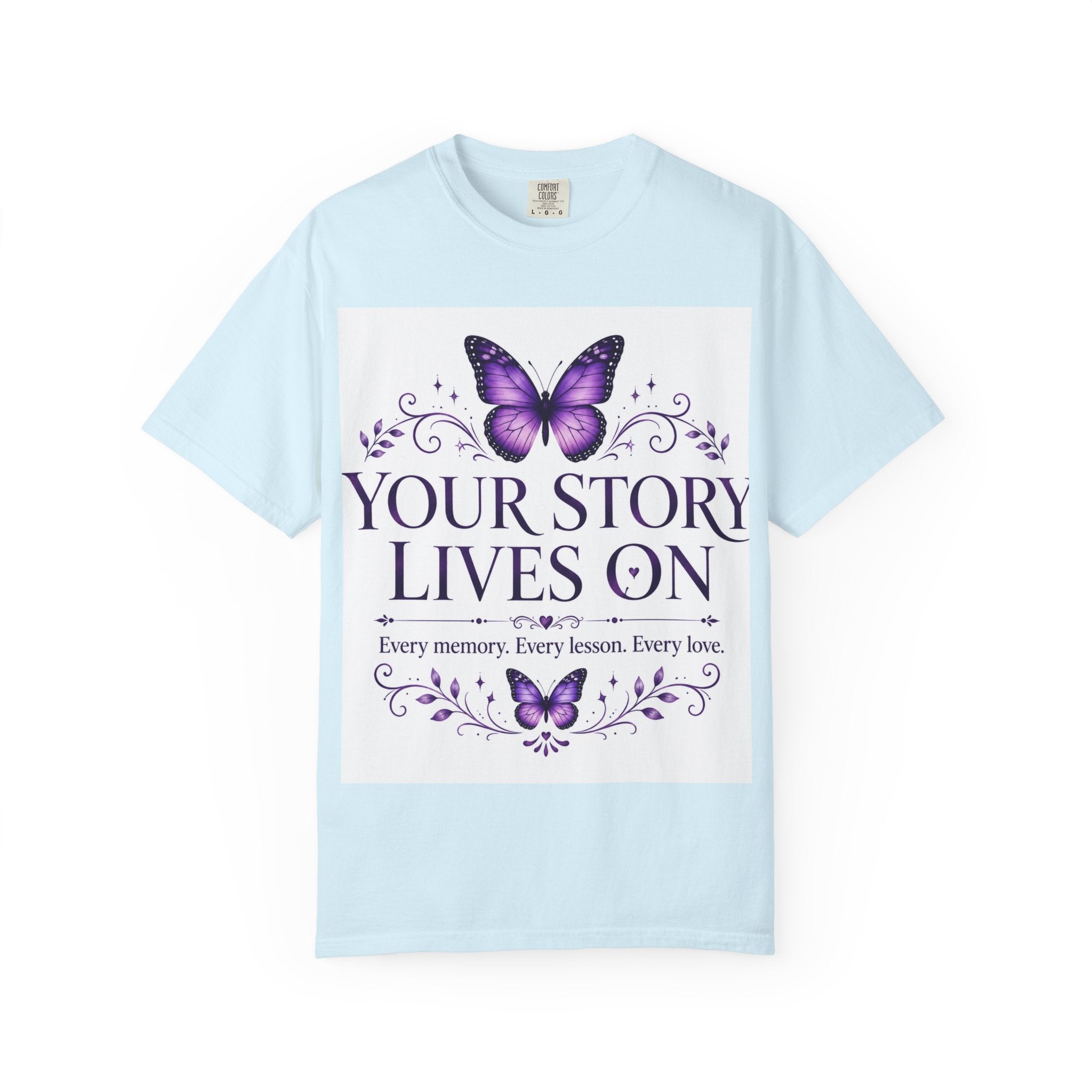 Your Story Lives On™ Memorial Comfort Tee – Butterfly Collection