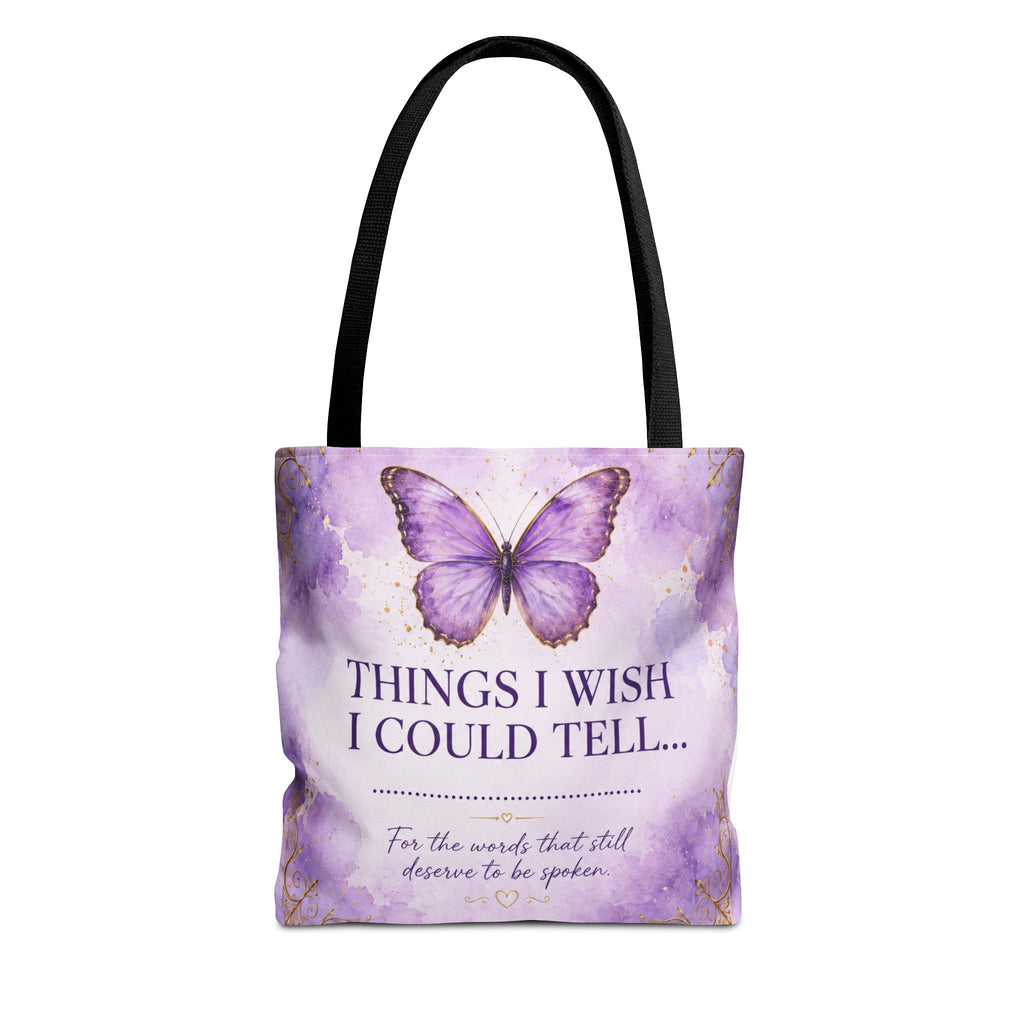 Things I Wish I Could Tell... Butterfly Reflection Tote Bag