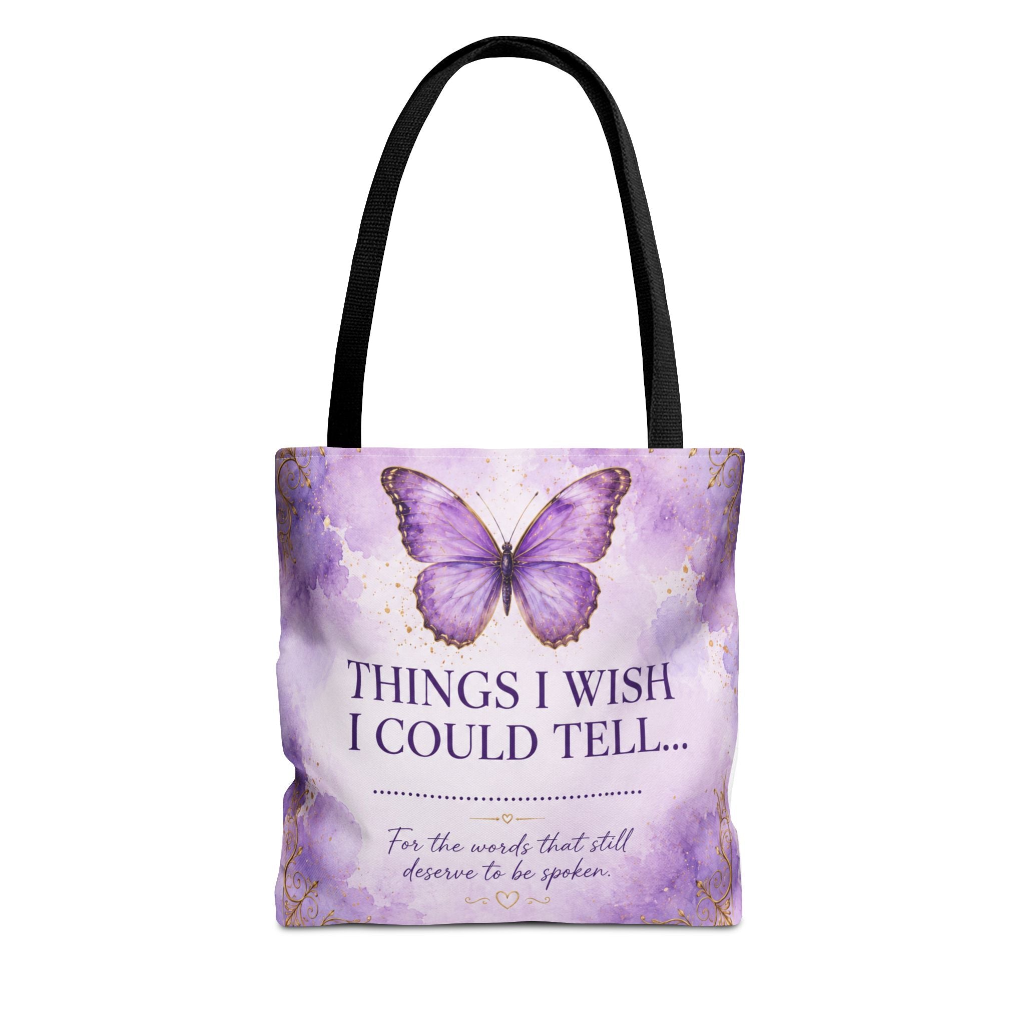 Things I Wish I Could Tell... Butterfly Reflection Tote Bag