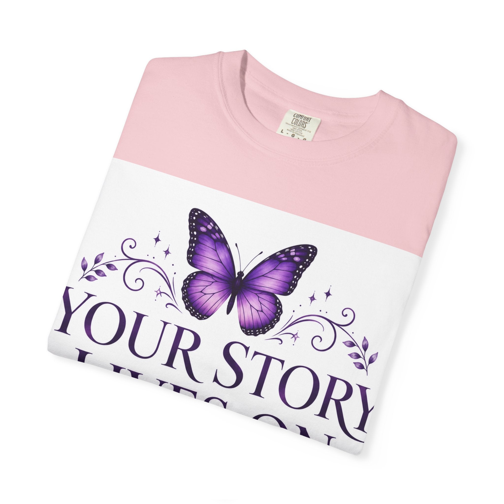 Your Story Lives On™ Memorial Comfort Tee – Butterfly Collection