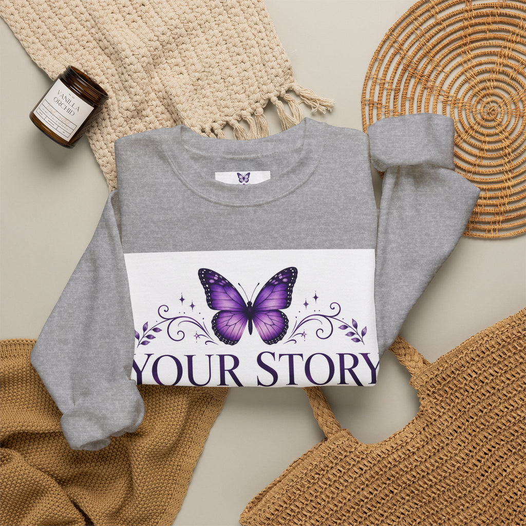 Your Story Lives On Memorial Sweatshirt – Butterfly Remembrance Collection