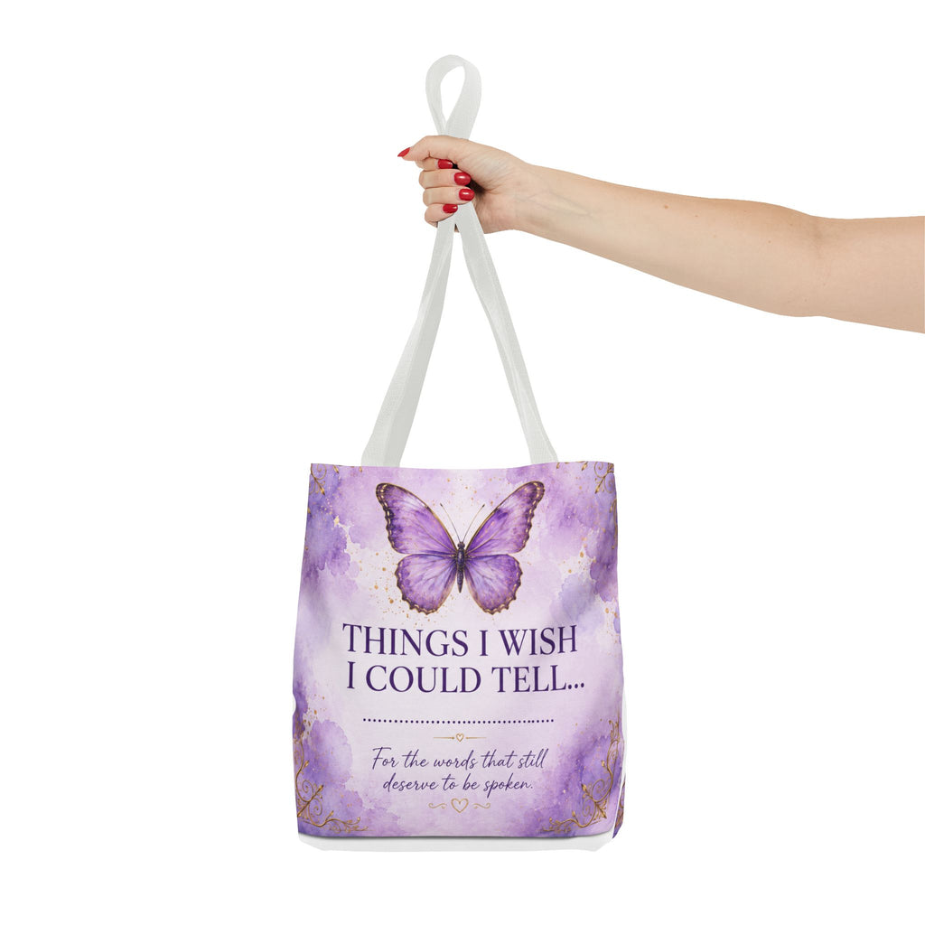 Things I Wish I Could Tell... Butterfly Reflection Tote Bag