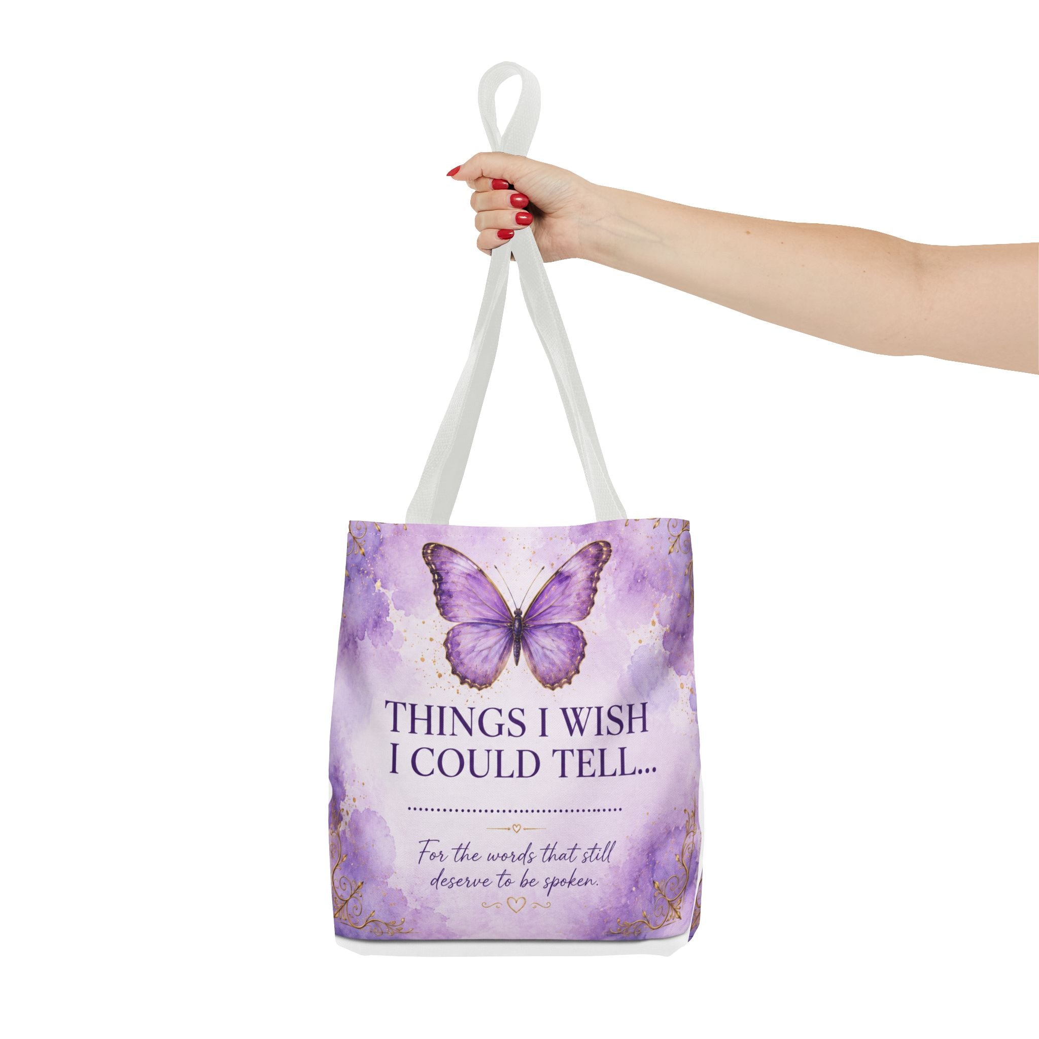 Things I Wish I Could Tell... Butterfly Reflection Tote Bag