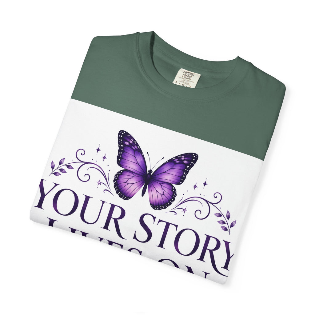 Your Story Lives On™ Memorial Comfort Tee – Butterfly Collection