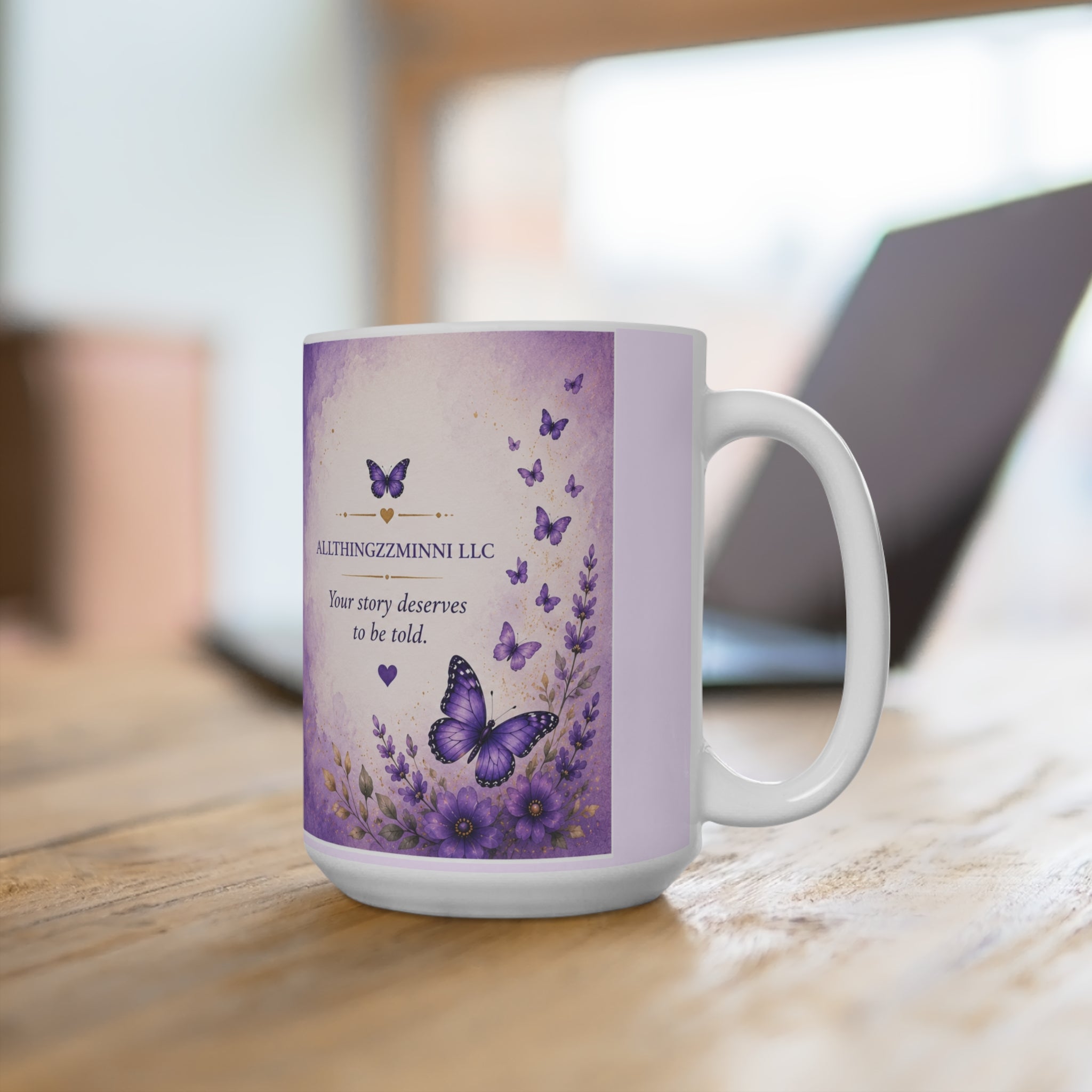 Your Story Lives On Memorial Mug – Butterfly Remembrance Coffee Cup