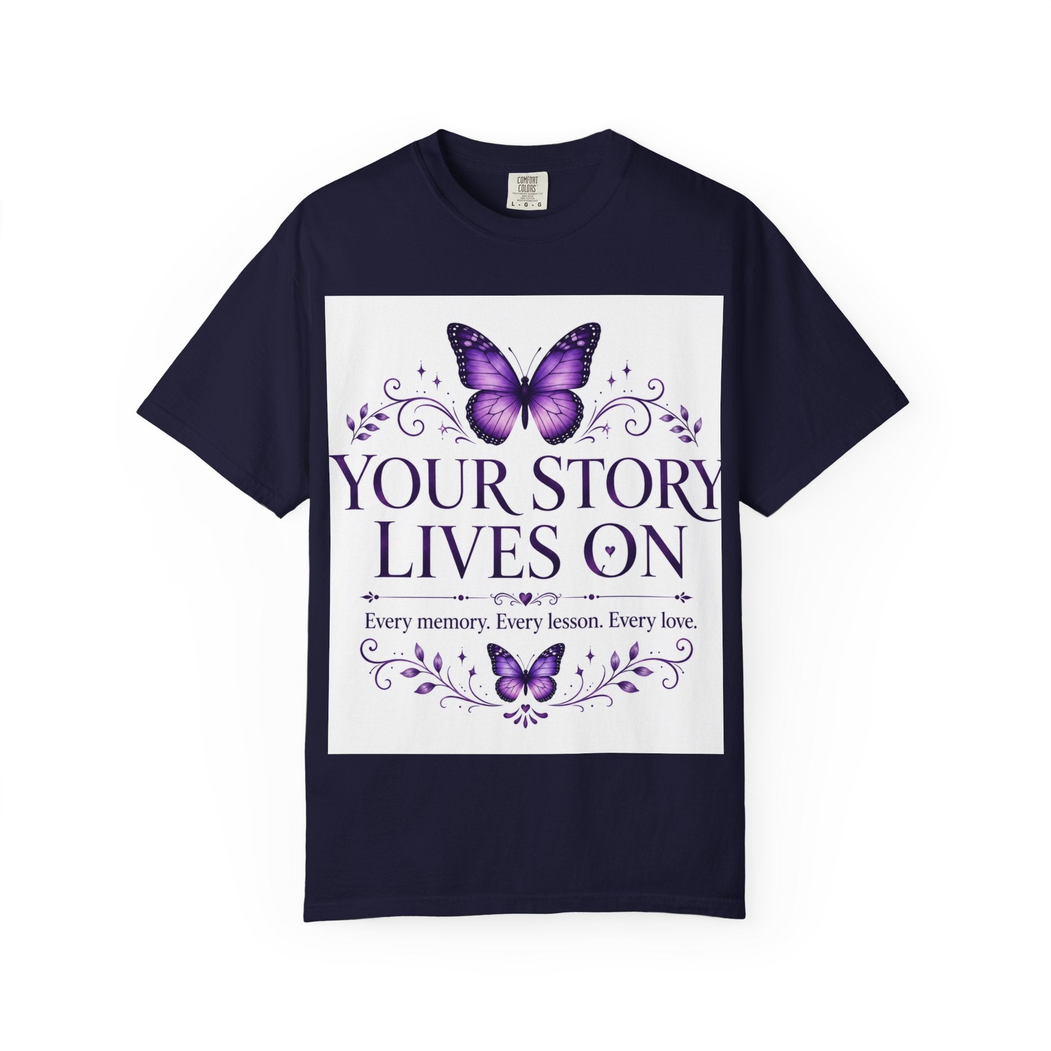 Your Story Lives On™ Memorial Comfort Tee – Butterfly Collection