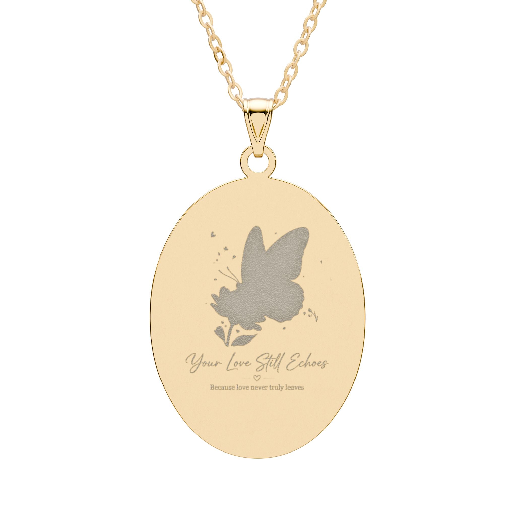 Your Love Still Echoes™ Memorial Butterfly Pendant Necklace