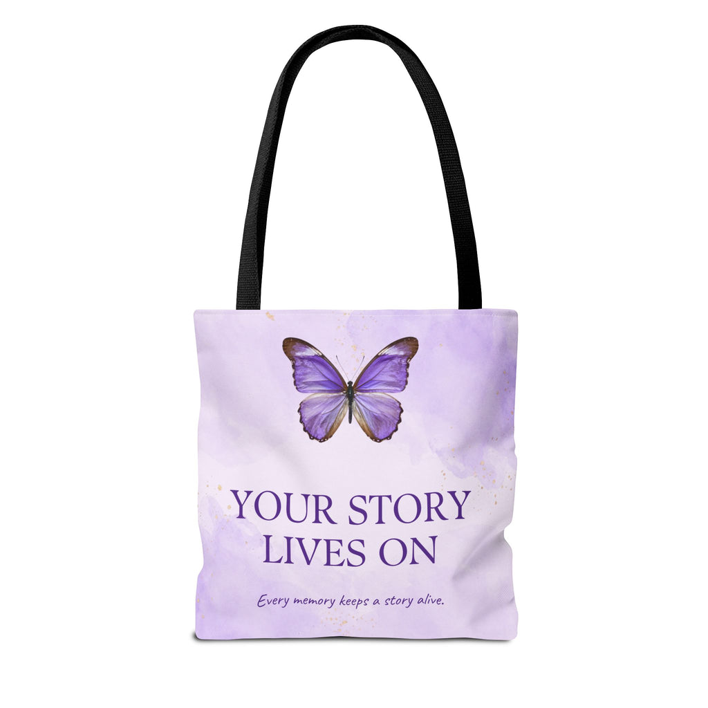 Your Story Lives On Butterfly Memorial Tote Bag