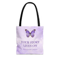 Your Story Lives On Butterfly Memorial Tote Bag