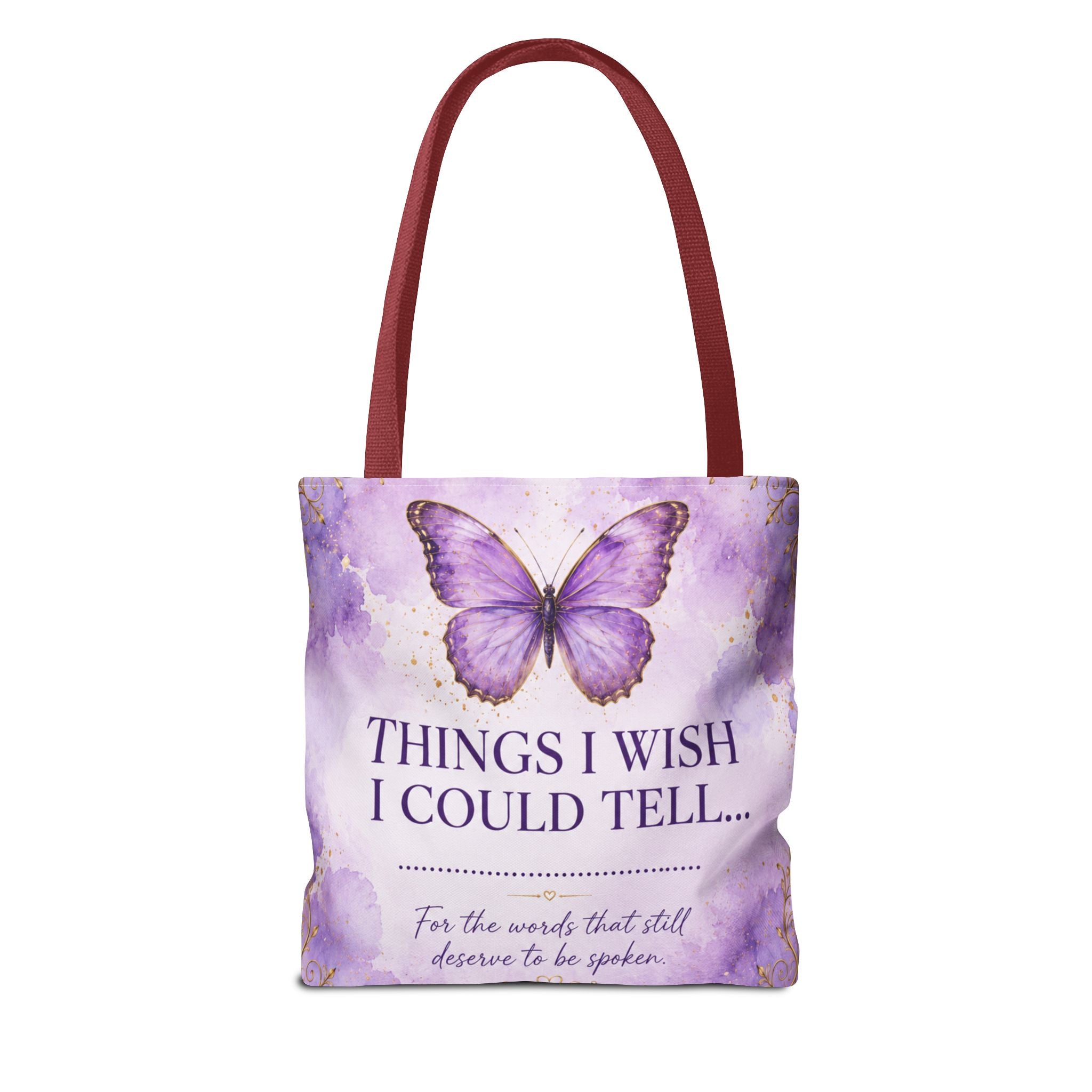 Things I Wish I Could Tell... Butterfly Reflection Tote Bag