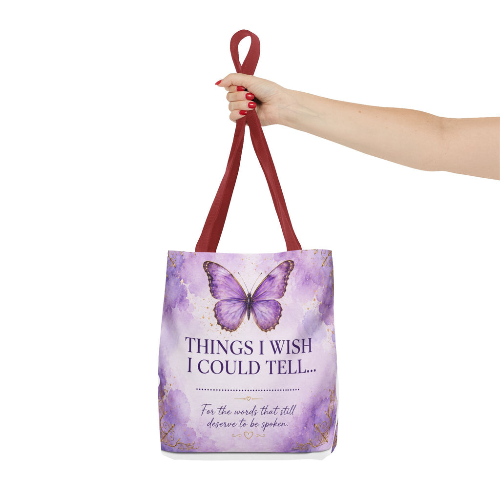 Things I Wish I Could Tell... Butterfly Reflection Tote Bag