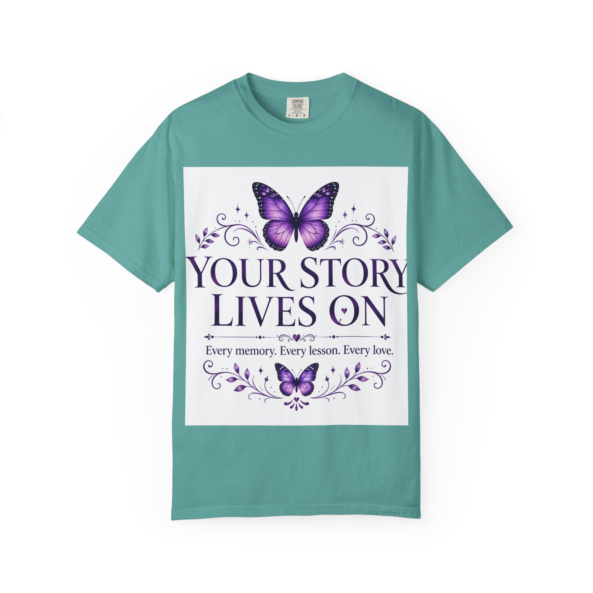 Your Story Lives On™ Memorial Comfort Tee – Butterfly Collection
