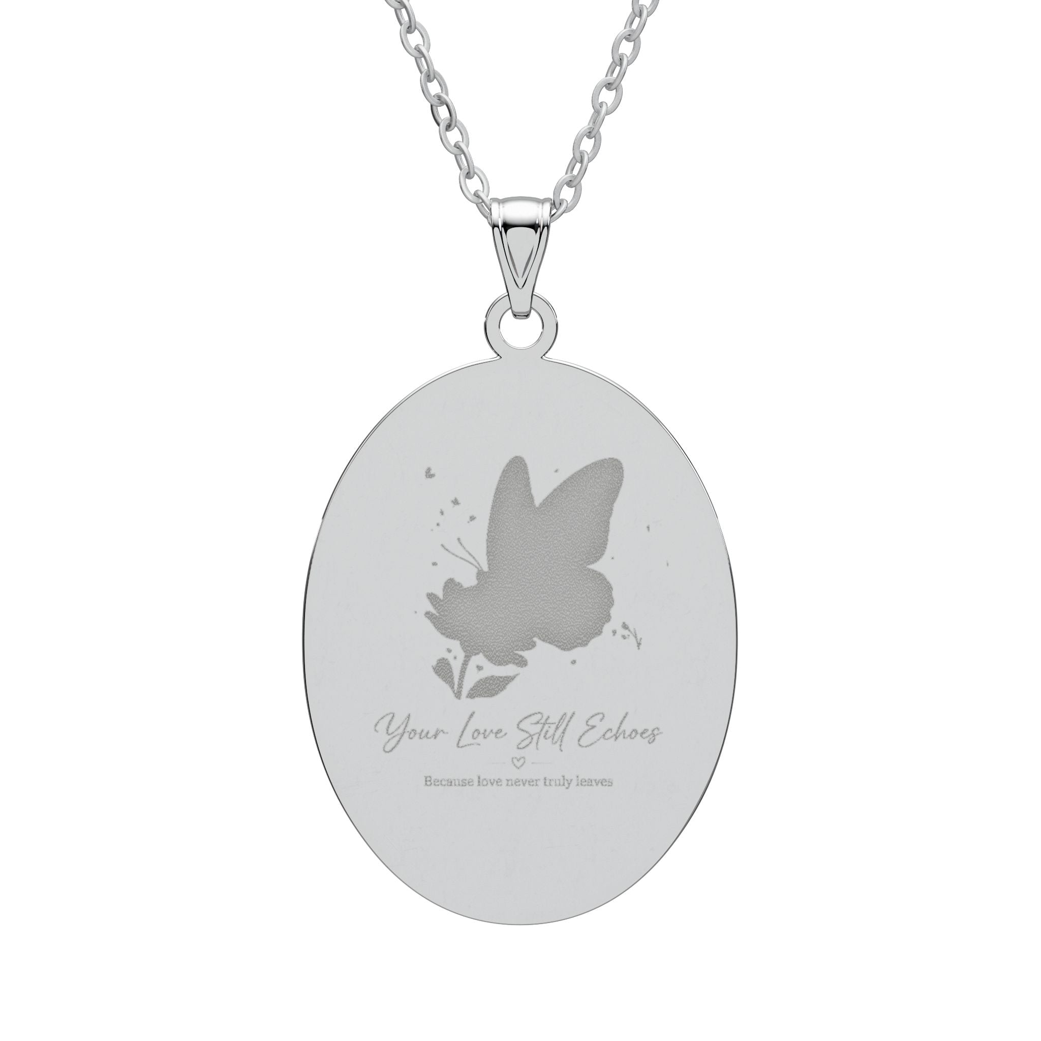 Your Love Still Echoes™ Memorial Butterfly Pendant Necklace