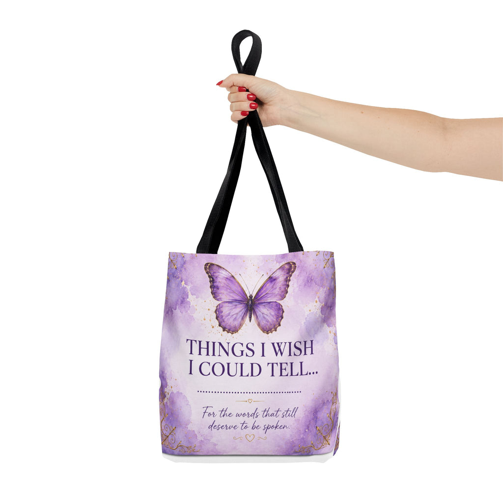 Things I Wish I Could Tell... Butterfly Reflection Tote Bag