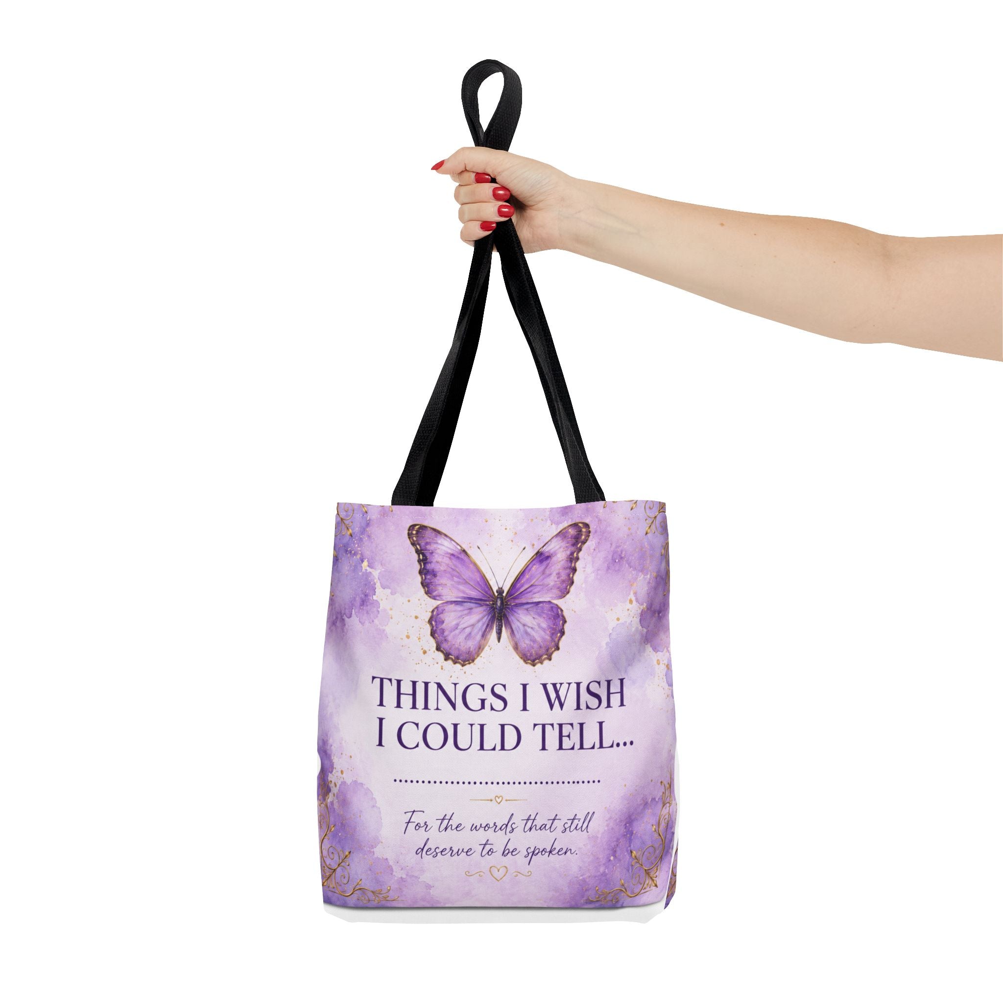 Things I Wish I Could Tell... Butterfly Reflection Tote Bag