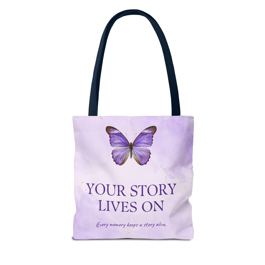 Your Story Lives On Butterfly Memorial Tote Bag