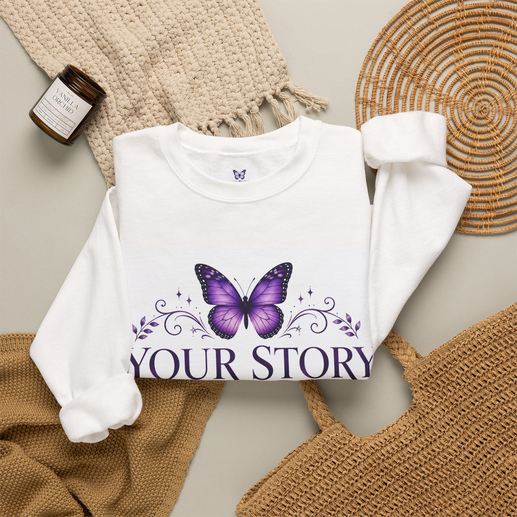 Your Story Lives On Memorial Sweatshirt – Butterfly Remembrance Collection