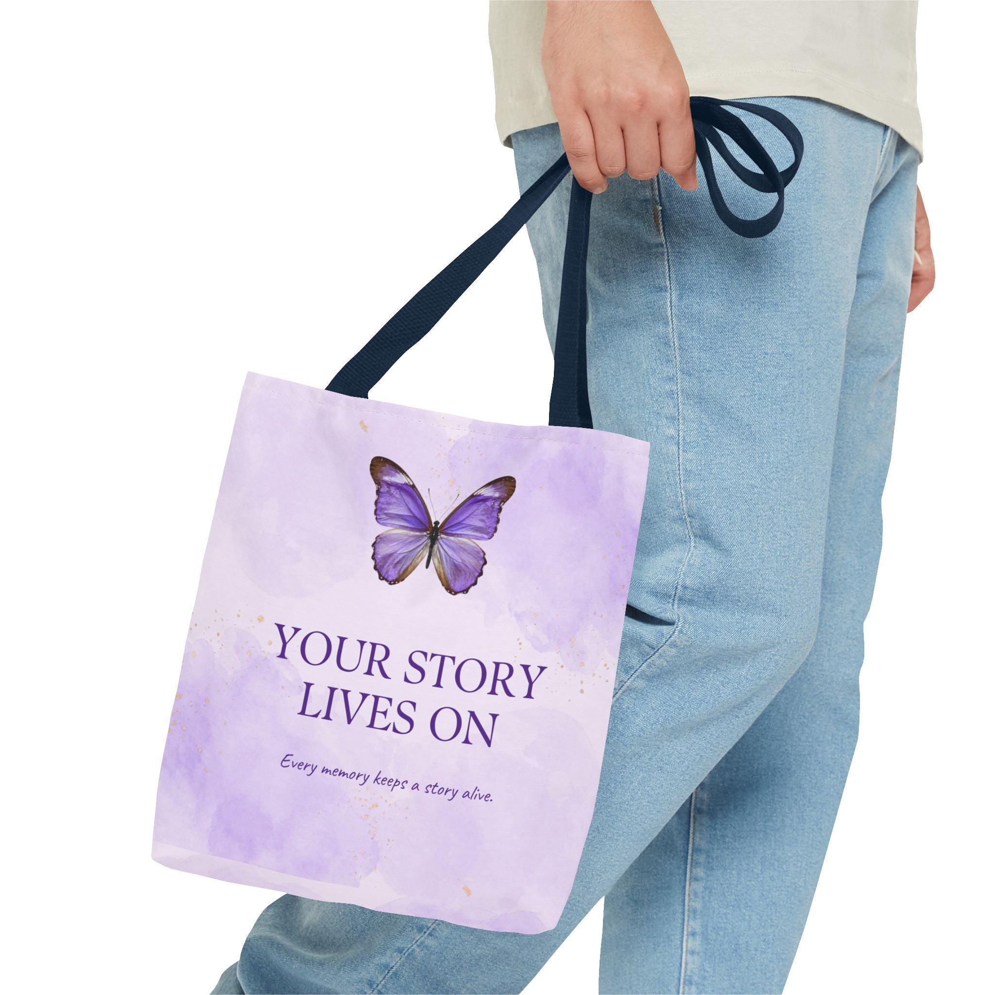 Your Story Lives On Butterfly Memorial Tote Bag