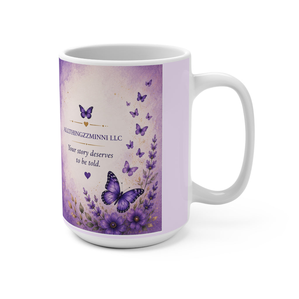 Your Story Lives On Memorial Mug – Butterfly Remembrance Coffee Cup
