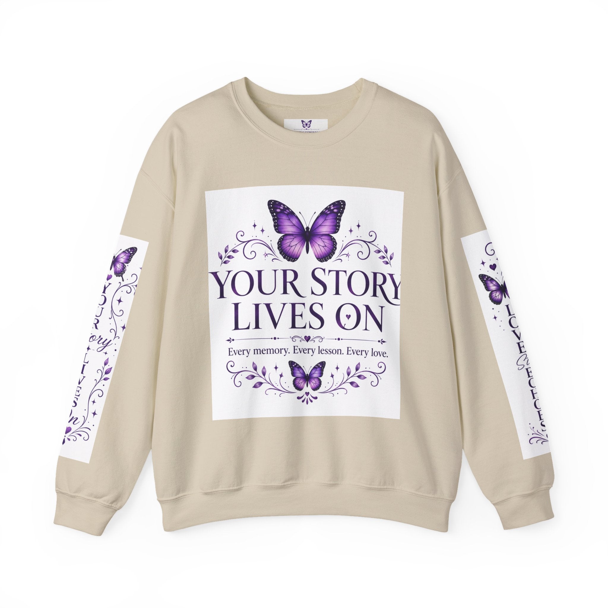 Your Story Lives On Memorial Sweatshirt – Butterfly Remembrance Collection