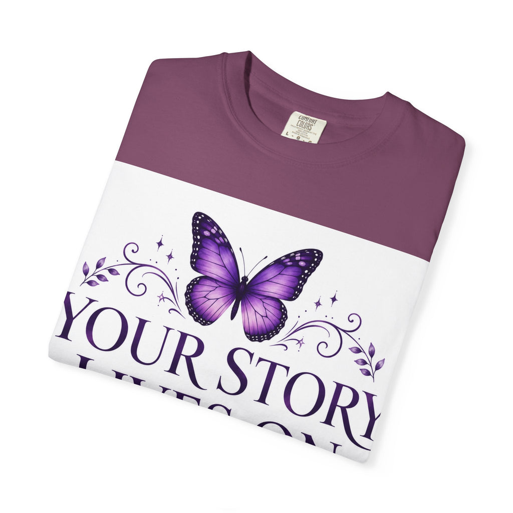 Your Story Lives On™ Memorial Comfort Tee – Butterfly Collection