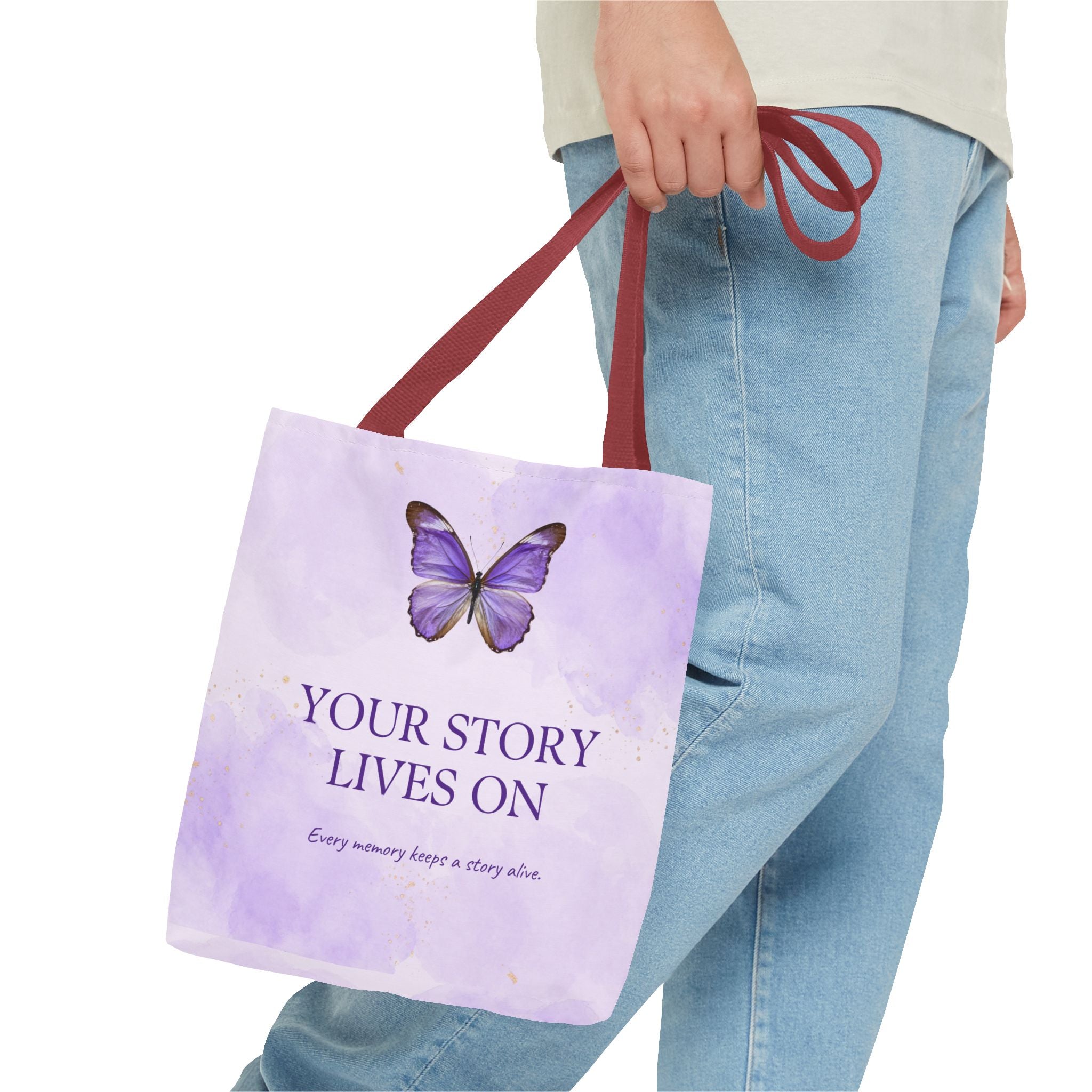 Your Story Lives On Butterfly Memorial Tote Bag