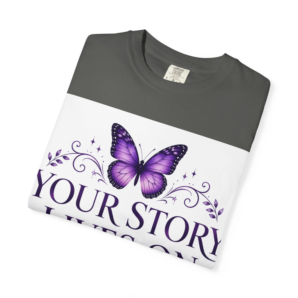 Your Story Lives On™ Memorial Comfort Tee – Butterfly Collection