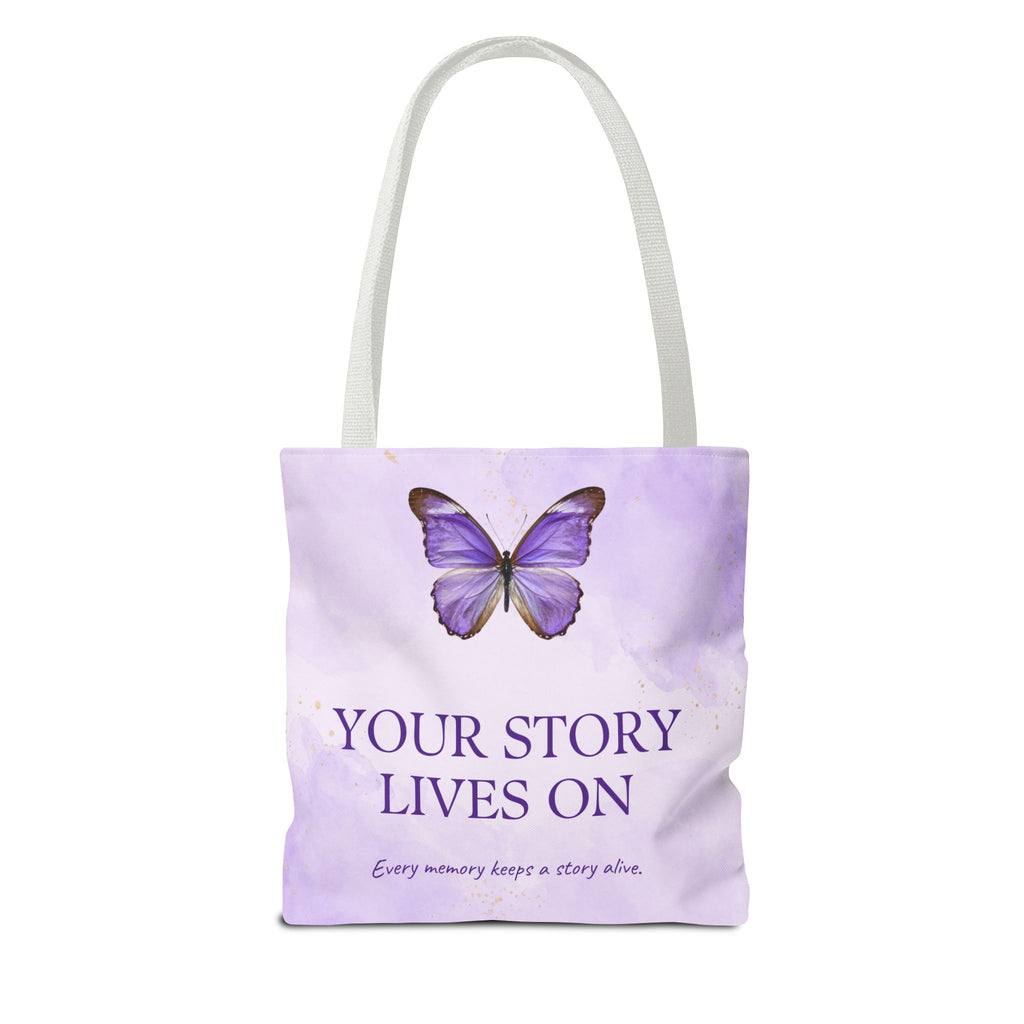 Your Story Lives On Butterfly Memorial Tote Bag