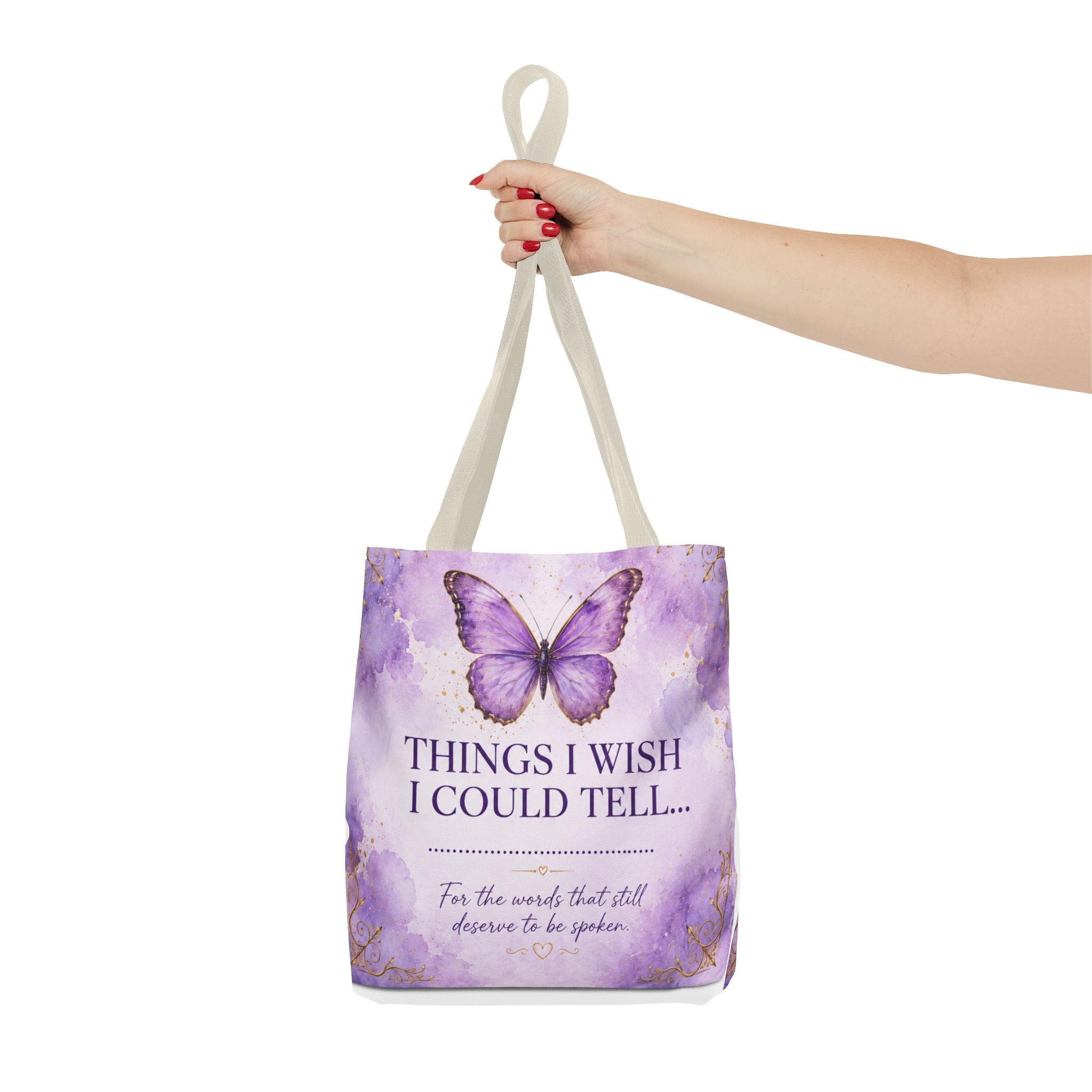 Things I Wish I Could Tell... Butterfly Reflection Tote Bag