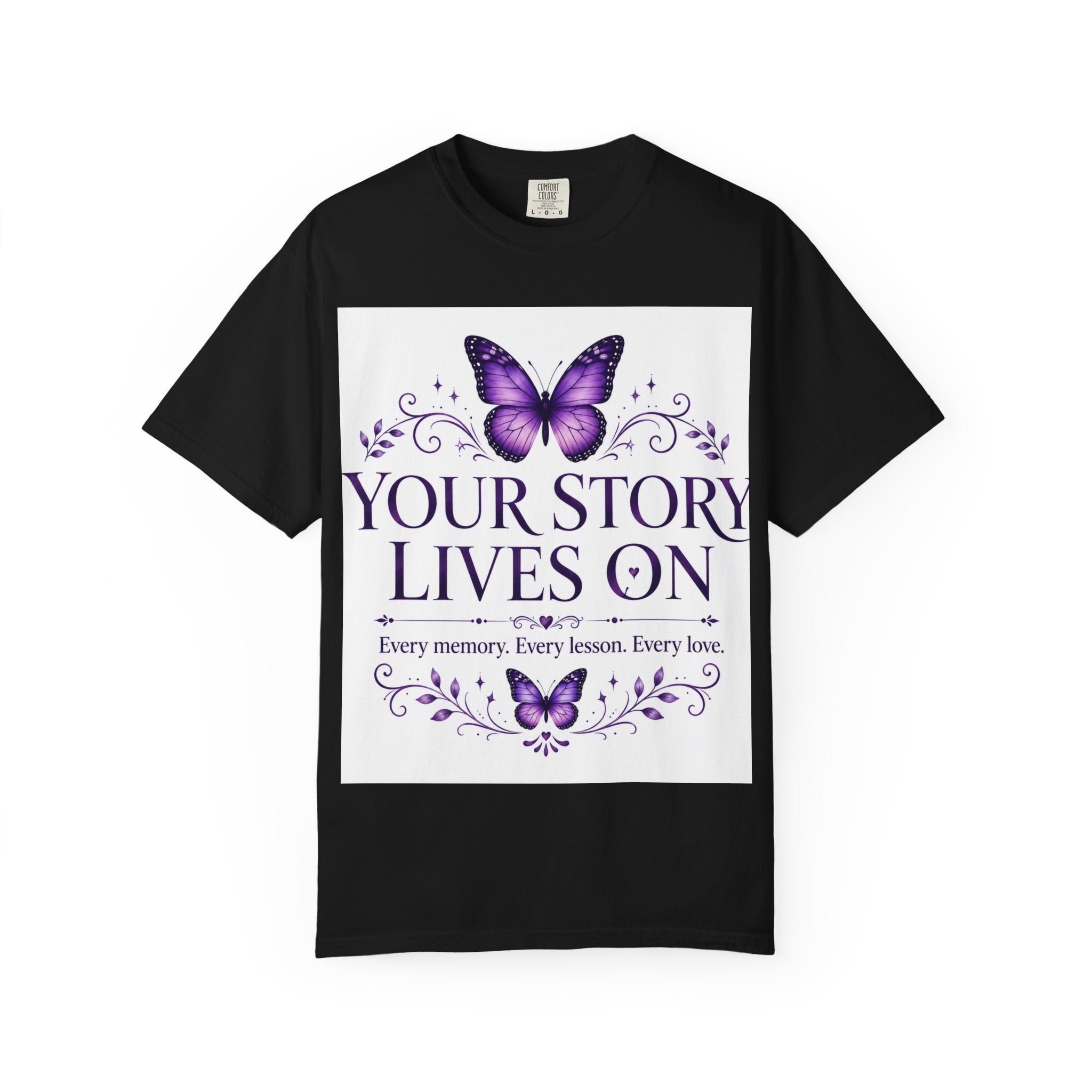 Your Story Lives On™ Memorial Comfort Tee – Butterfly Collection