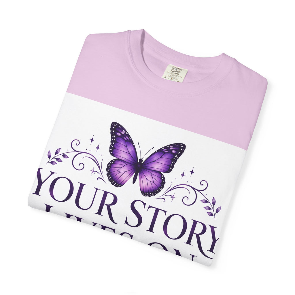 Your Story Lives On™ Memorial Comfort Tee – Butterfly Collection