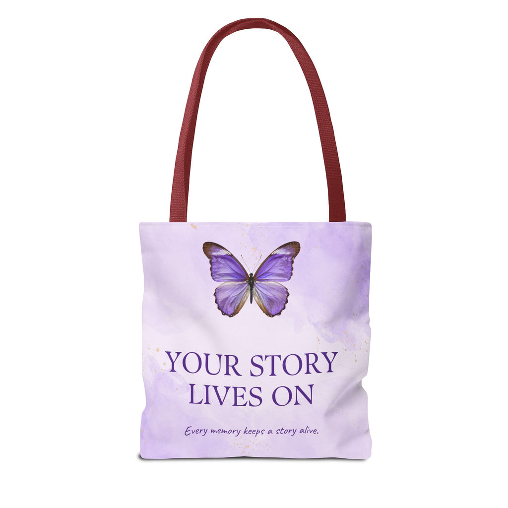 Your Story Lives On Butterfly Memorial Tote Bag