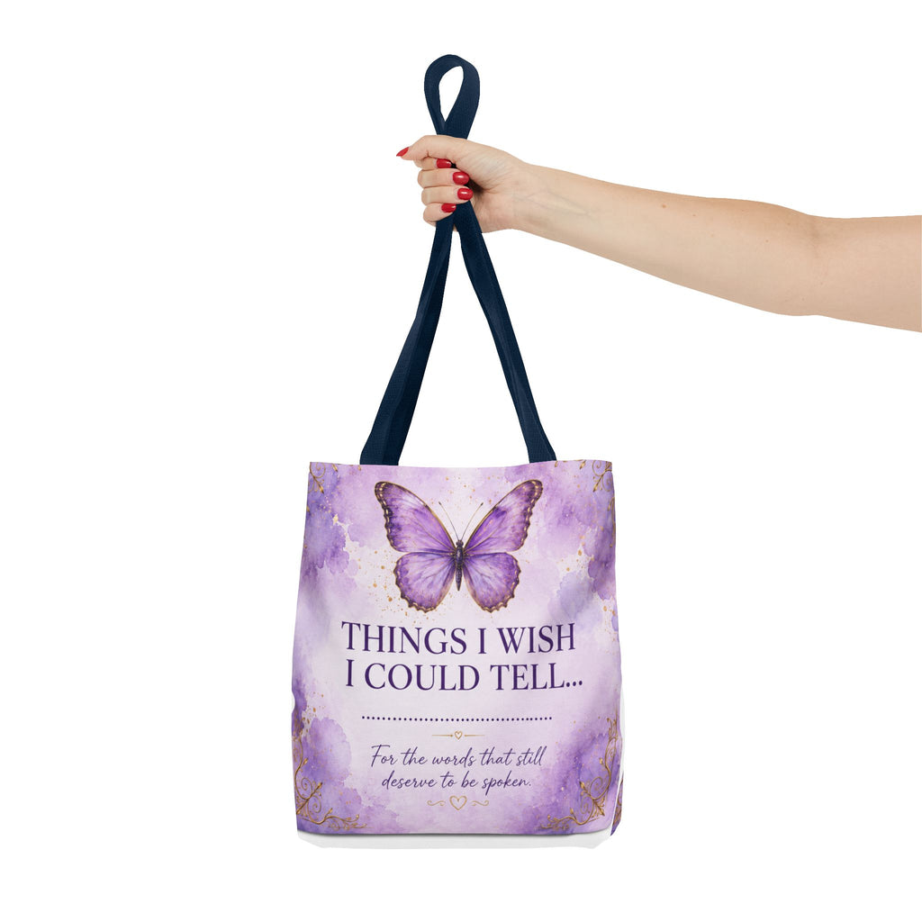 Things I Wish I Could Tell... Butterfly Reflection Tote Bag
