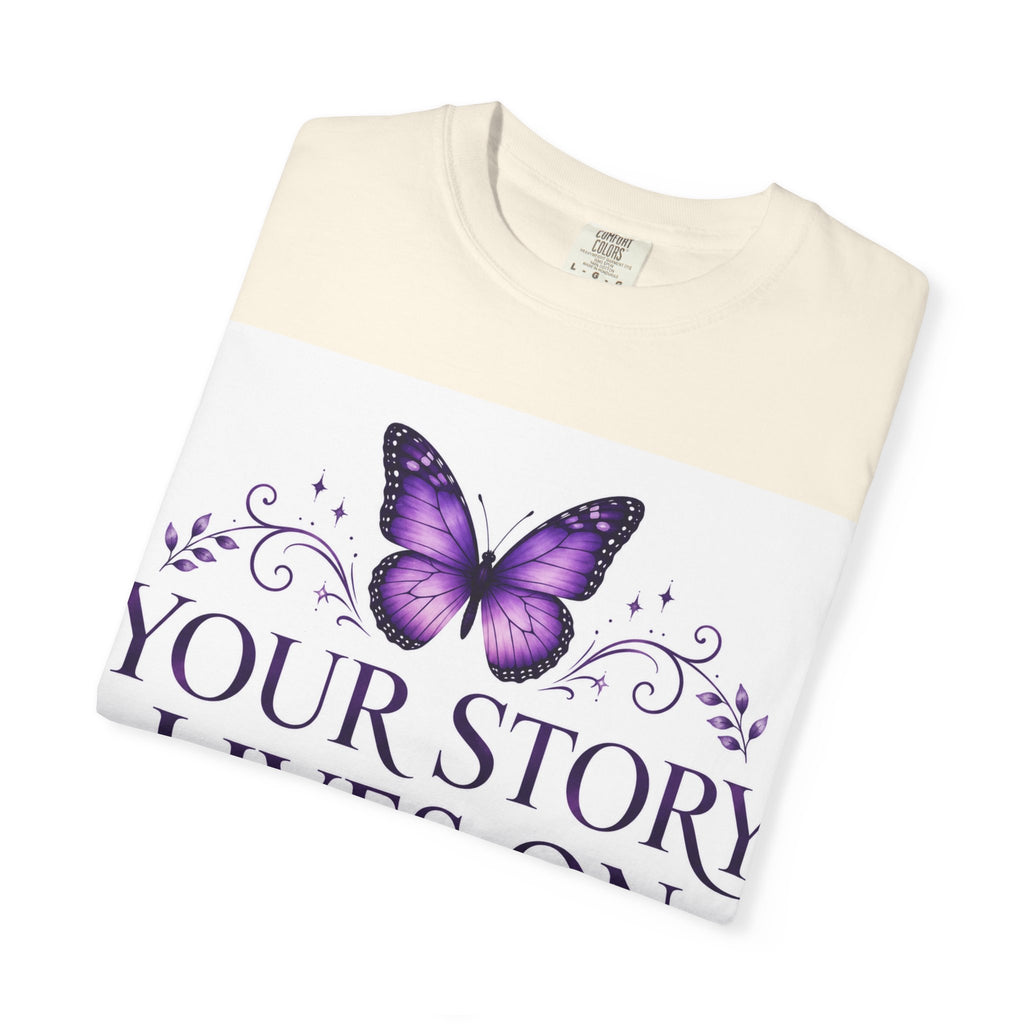Your Story Lives On™ Memorial Comfort Tee – Butterfly Collection